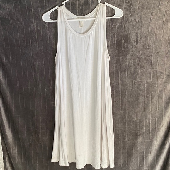 long white tank top dress